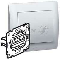 Электроустановочные изделия Legrand Legrand 775781 Розетка компьютерная+телефонная Galea Life (RJ45 Кат.6 UTP/RJ11)