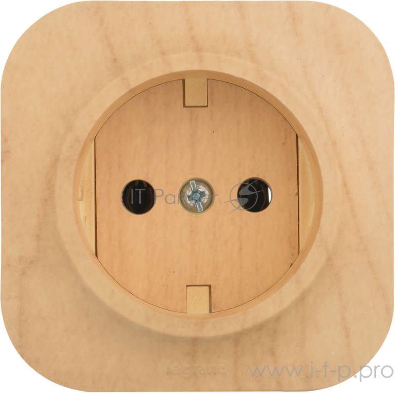 Электроустановочные изделия Legrand Legrand 782270 Розетка без заземления без шторок (Дерево)