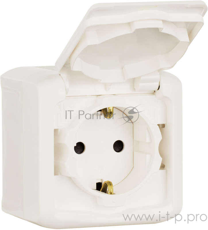 Электроустановочные изделия Legrand Legrand 782321 Розетка с заземлением без шторок IP44 (Белый)