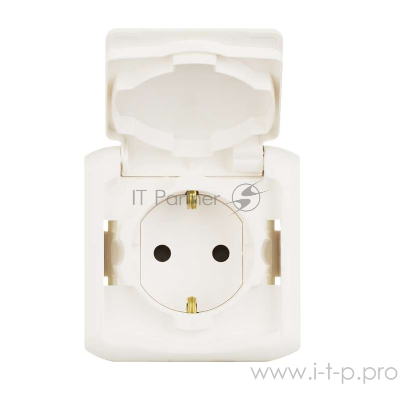 Электроустановочные изделия Legrand Legrand 782321 Розетка с заземлением без шторок IP44 (Белый)