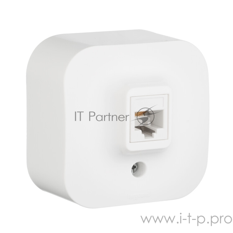 Электроустановочные изделия Legrand 782214 Розетка Quteo RJ11 (Белая)