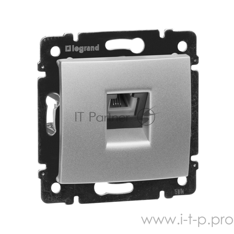 Valena Розетка 1хRJ11, алюм. Valena Розетка 1хRJ11, алюм.