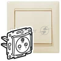 Розетка Valena розетка TV-RD-SAT-проходн./сл.кость