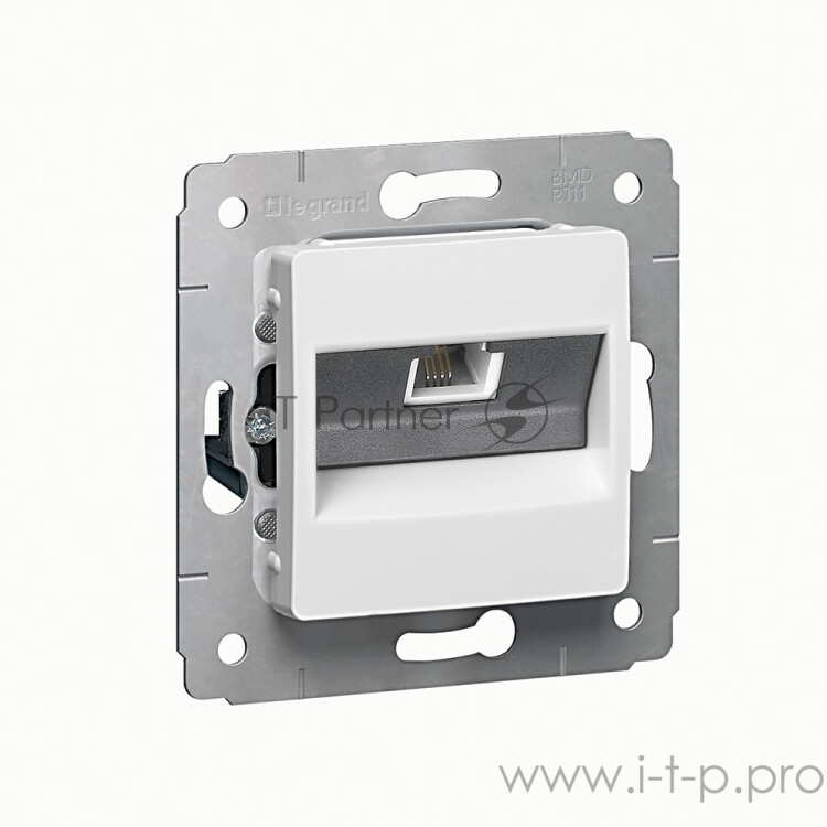 Розетка Роз RJ11 - 1 вход, белая