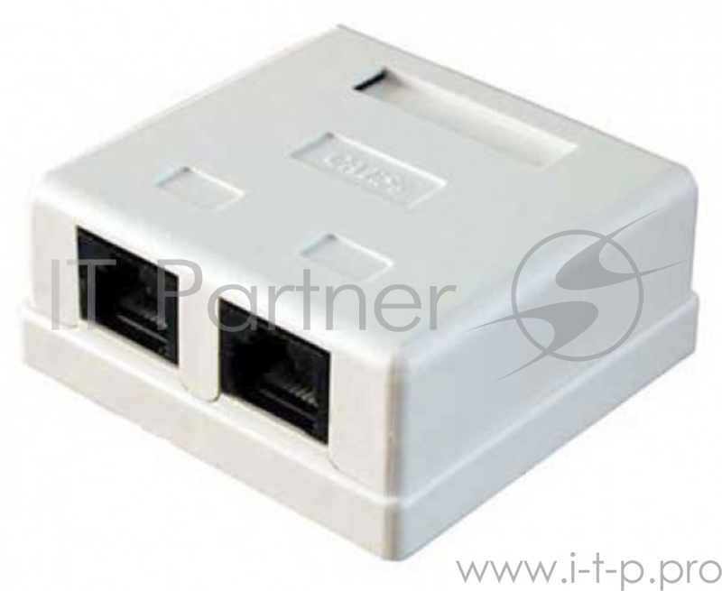 Розетка RJ45 5E кат. 2-port