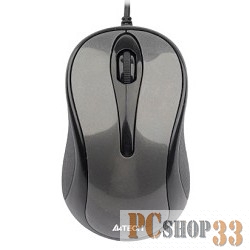 Мышь A4Tech N-360-1 (сер.глянец) USB, 2+1 кл.-кн.,провод.мышь 631918