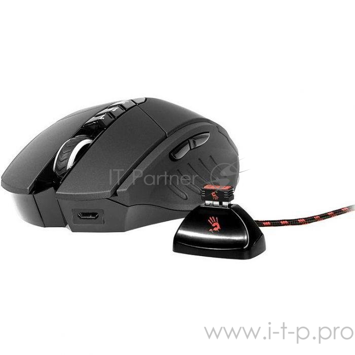 Мышь A4Tech Bloody R7/R70 metal feet черный Беспроводная (3200dpi) USB игровая 856677