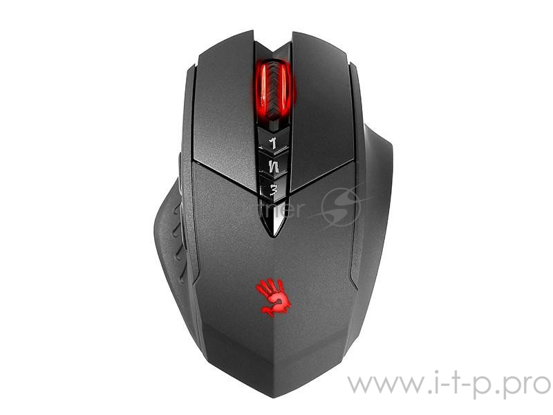 Мышь A4Tech Bloody R7/R70 metal feet черный Беспроводная (3200dpi) USB игровая 856677