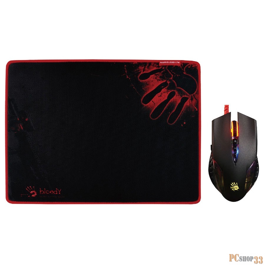 Мышь A4Tech Bloody Q5081S black optical (3200dpi) USB2.0 Gaming (8but) 492785