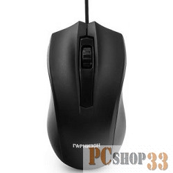 Мышь Гарнизон GM-115, USB, чип- Х, черный, 800 DPI, 2кн.+колесо-кнопка