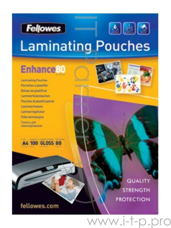 Пленка Fellowes Пленка для ламинирования FS-53022 (А4, 80мкм, с клеящим слоем, 100 шт.)