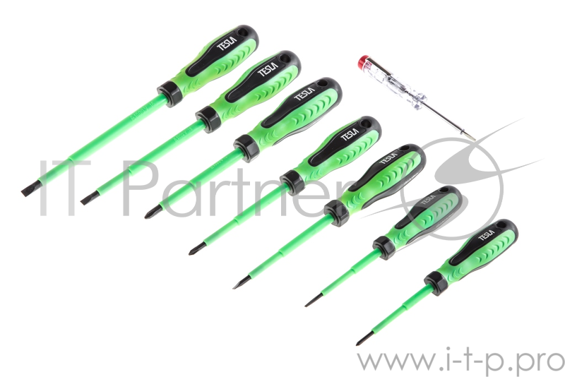 Набор диэлектрических отверток TESLA SET 4 в кейсе 8 шт.