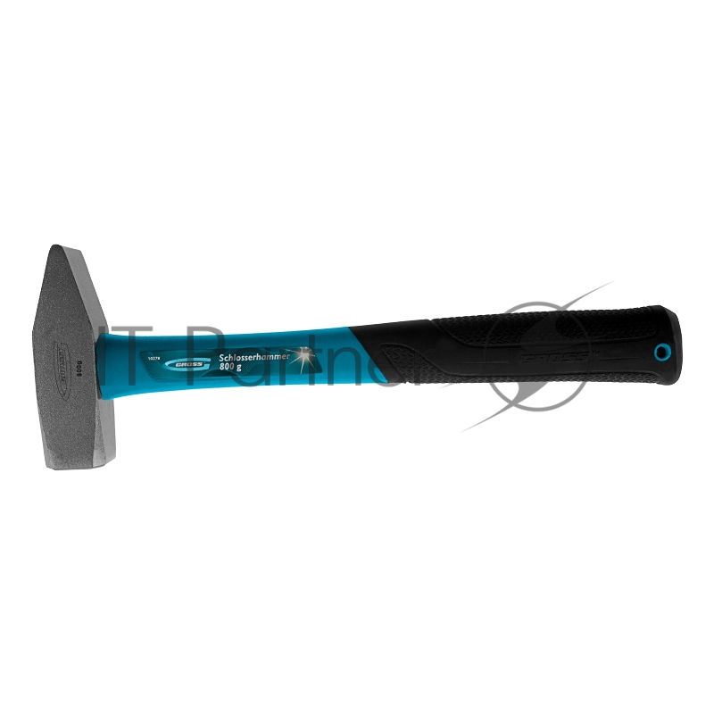 Молоток слесарный GROSS 10278 800г квадратный боек фибергласовая обрезиненная рукоятка