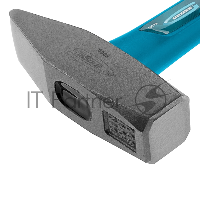 Молоток слесарный GROSS 10278 800г квадратный боек фибергласовая обрезиненная рукоятка