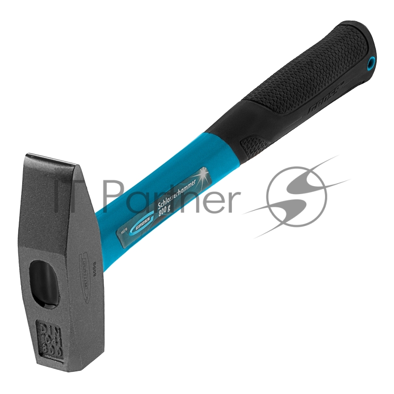 Молоток слесарный GROSS 10278 800г квадратный боек фибергласовая обрезиненная рукоятка