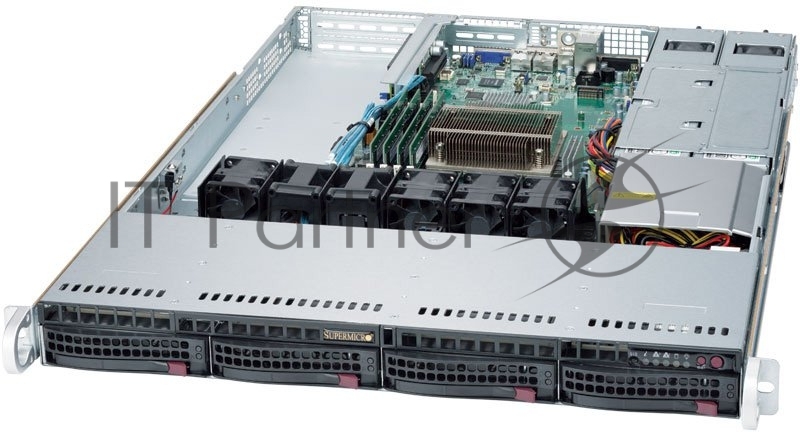 Сервер Supermicro Superserver SYS-5019S-WR, Single SKT, WIO, C236 chipset, 4 x DIMMs, 4 x 3.5
