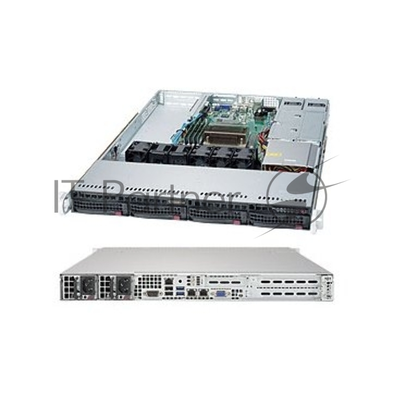 Сервер Supermicro Superserver SYS-5019S-WR, Single SKT, WIO, C236 chipset, 4 x DIMMs, 4 x 3.5