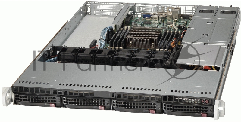 Сервер Supermicro Superserver SYS-5019S-WR, Single SKT, WIO, C236 chipset, 4 x DIMMs, 4 x 3.5