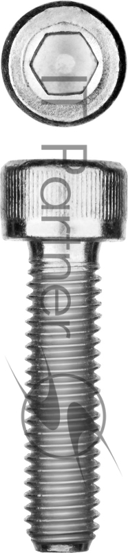 Винт ЗУБР DIN 912, М6x30 мм, 5 кг /630 шт./, кл. пр. 8.8, оцинкованный, 30318-06-030