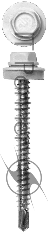 Кровельные саморезы ЗУБР СКД RAL 9003 белый, 35x4.8 мм, 380 шт 4-30015-48-035-9003