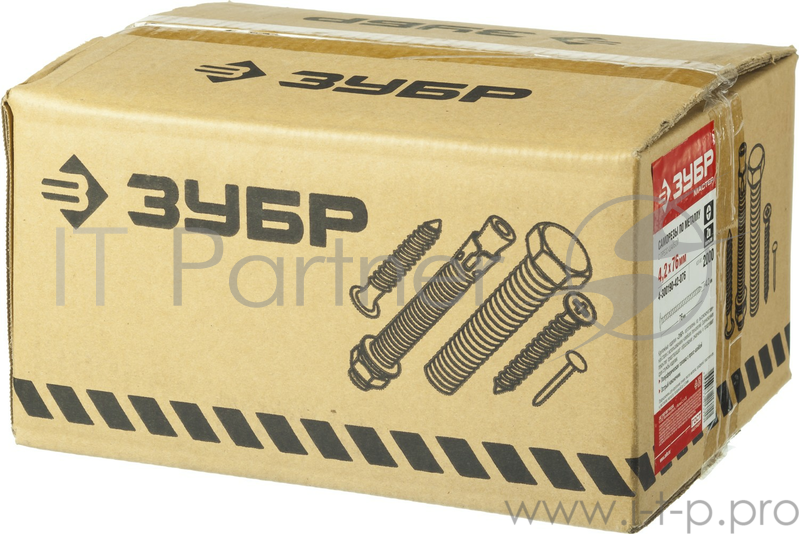 Саморезы с прессшайбой по листовому металлу до 0,9 мм Зубр PH2 4,2х76 мм 2000шт 4-300190-42-076