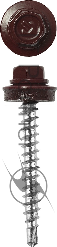 Саморезы Зубр для крепления кровель. матер. к дерев. обреш., цвет RAL 3005