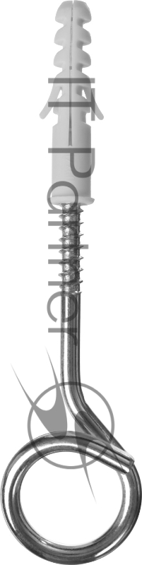 Распорный дюбель Зубр МАСТЕР с шурупом-кольцом, 12 х 60 / 8 х 135 мм, 15 шт 30695-12-60