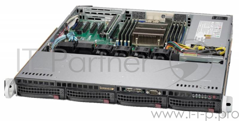 Сервер Supermicro SYS-5018R-M (1U, 350W, LGA2011-R3, Intel®C612, 8xDDR4, 4xHDD 3.5