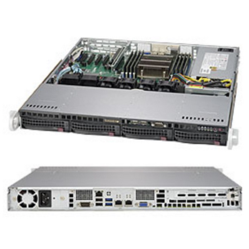 Сервер Supermicro SYS-5018R-M (1U, 350W, LGA2011-R3, Intel®C612, 8xDDR4, 4xHDD 3.5