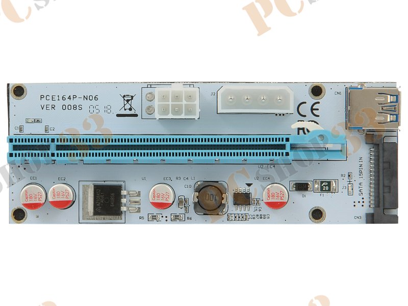 Переходник PCI-E x1->PCI-E x16 Espada EPCIeKit03