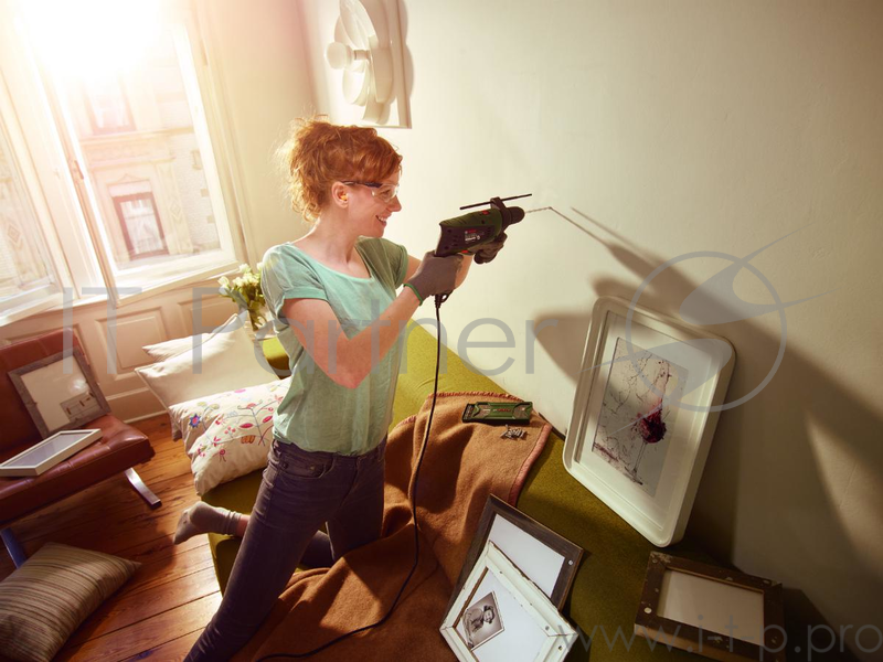 Дрель Bosch EasyImpact 570 0603130120, ударная (570Вт, 3000об./мин., 33000уд./мин., быстроз.) + кейс