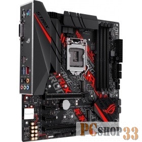 Мат. плата Socket1151 ASUS ROG STRIX B360-G GAMING (iB360, 4xDDR4, M.2, SATA III, 2xPCI-E, DVI, HDMI, 1Гбит LAN, USB3.1, mATX)