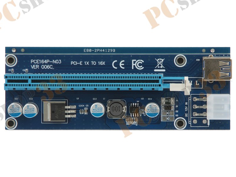 Переходник PCI-E x1->PCI-E x16 Espada EPCIeKit