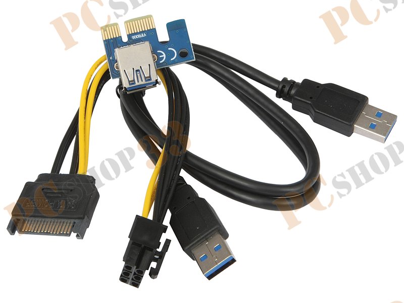 Переходник PCI-E x1->PCI-E x16 Espada EPCIeKit