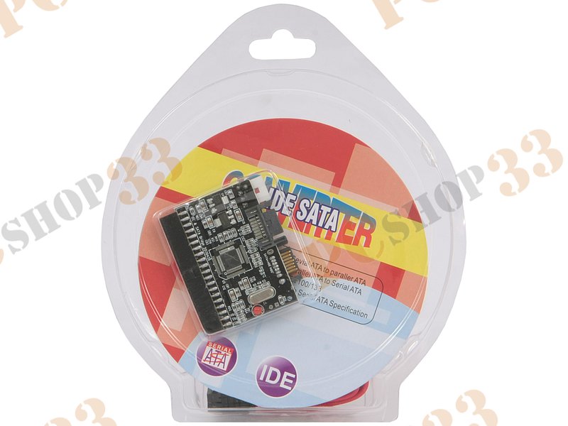 Переходник SATA<->PATA Espada SIIS, питание от разъема FDD