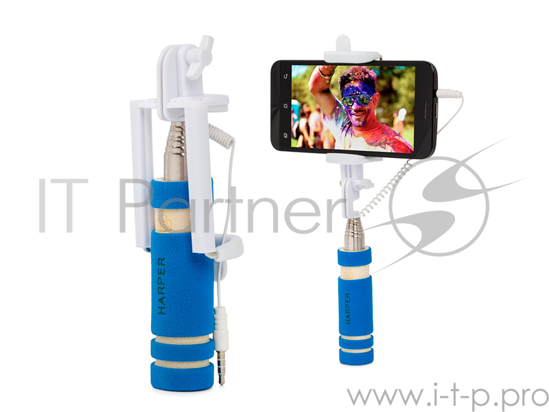 Монопод HARPER SO-200 Blue (Монопод для сэлфи с кабелем)