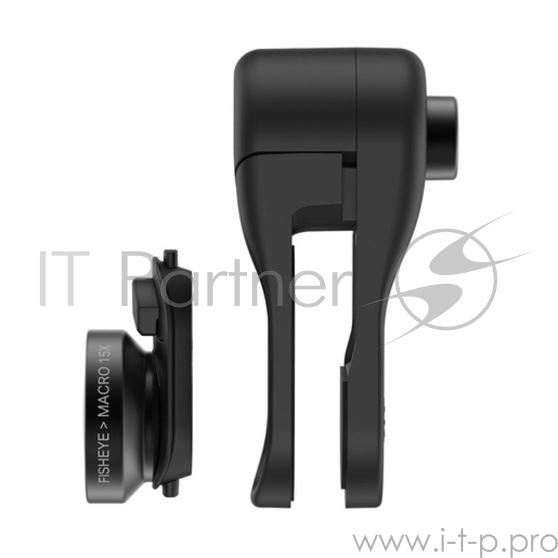 Набор линз Olloclip Multi-Device Fisheye + Super-Wide + Macro. Совместимость с большинством смартфонов.