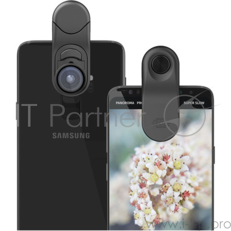 Набор линз Olloclip Multi-Device Wide-Angle + Macro. Совместимость с большинством смартфонов.