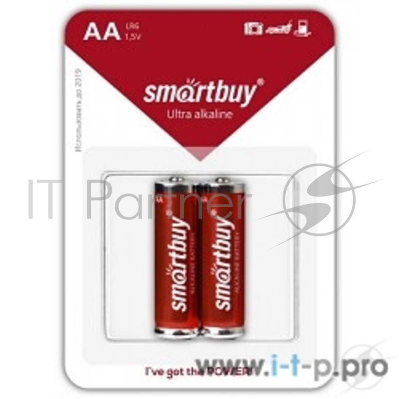 Батарейка Smartbuy LR6/2B (SBBA-2A02B) (2 шт. в уп-ке)