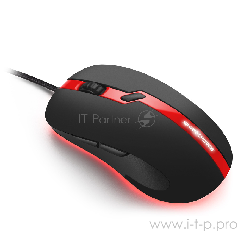 Игровая мышь Sharkoon SHARK FORCE PRO red (6 кнопок, 3200 dpi, USB)