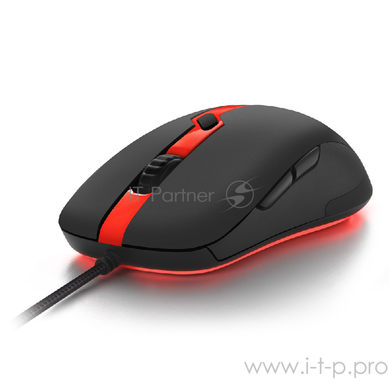 Игровая мышь Sharkoon SHARK FORCE PRO red (6 кнопок, 3200 dpi, USB)