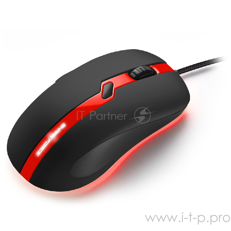 Игровая мышь Sharkoon SHARK FORCE PRO red (6 кнопок, 3200 dpi, USB)