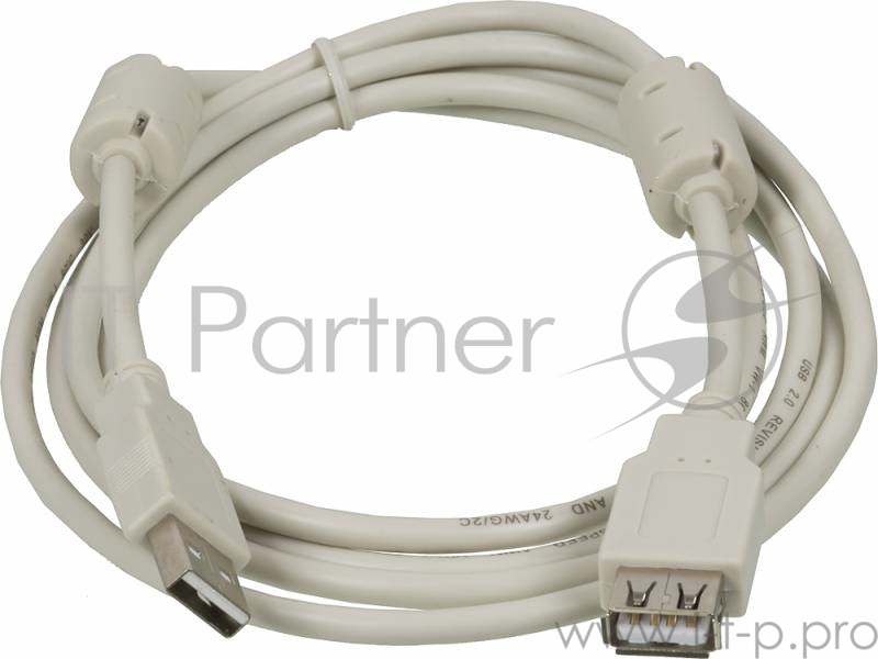 Кабель-удлинитель USB2.0 Ningbo USB A (m)/USB A (f) 1.8м феррит.кольца (USB2.0-AM/AF-1.8M-MG)