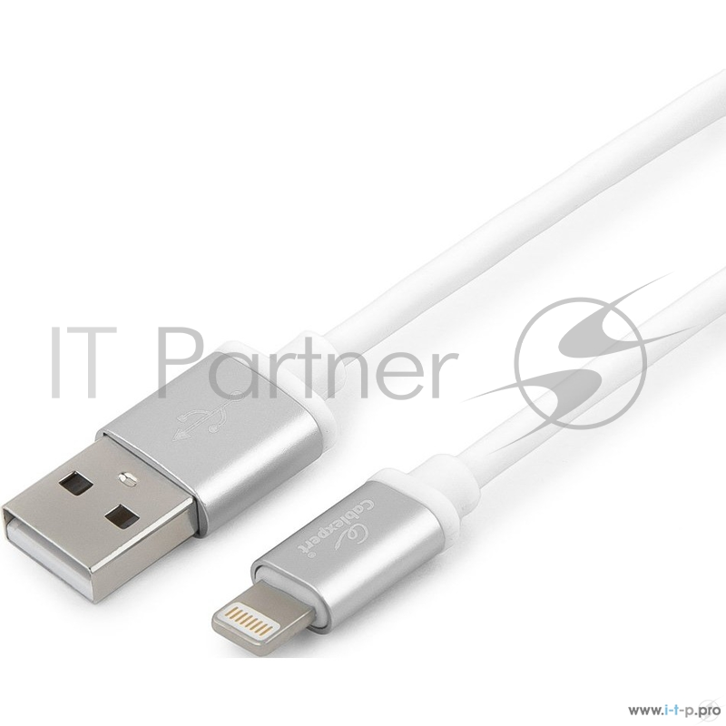 Кабель Cablexpert для Apple CC-S-APUSB01W-1M, AM/Lightning, серия Silver, длина 3м, белый, блистер