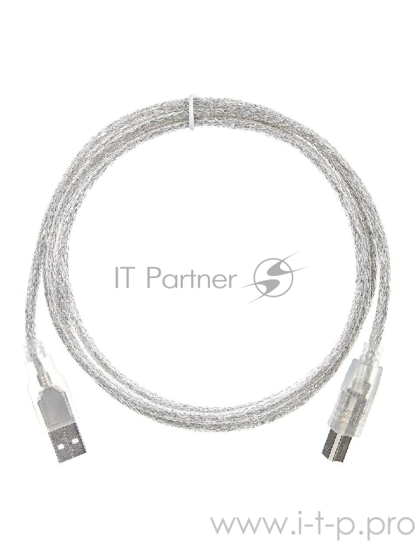 Кабель USB2.0 A-->B (1.5м) Telecom прозрачная изоляция <TC6995-1.5M>