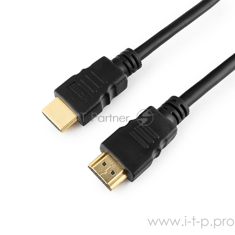Кабель HDMI Gembird, 10м, v1.4, 19M/19M, черный, позол.раз., экран, пакет CC-HDMI4-10M