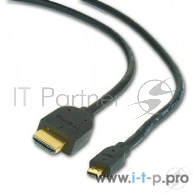 Кабель Gembird HDMI-microHDMI позол.разъемы , 19м/19м,1.8 м,черный, CC-HDMID-6