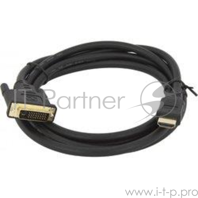 Кабель Telecom HDMI to DVI-D (19M -19M) 2м , с позолоченными контактами