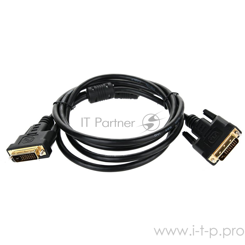 Кабель TV-COM DVI-D Dual link 25M/25M, экран, феррит.кольца, 1.8м (CG441D-1.8M) 6937510810987