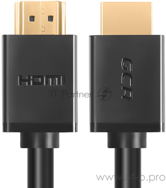 Кабель Greenconnect 7.5m HDMI версия 2.0, HDR 4:2:2, Ultra HD, 4K 60 fps 60Hz/5K*30Hz, 3D, AUDIO, 18.0 Гбит/с, 28/28 AWG, OD7.3mm, тройной экран, черный